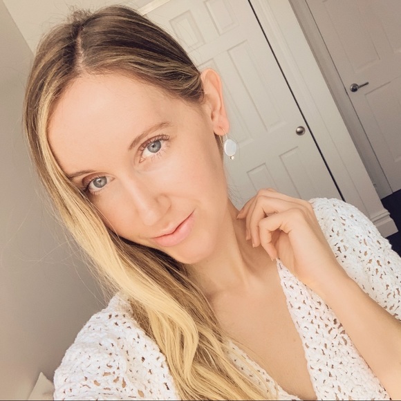 Natural Pearl Earrings | 14k Gold Plated - Picture 3 of 10